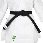 Vit och blå Adidas Shori Kata karatedräkt för kata, WKF-godkänd, i kraftig canvas som ger snap i teknikerna