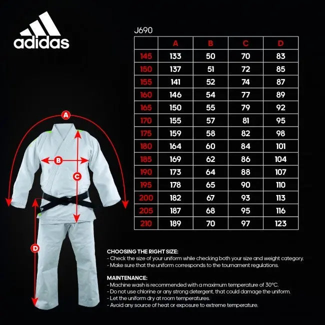 Adidas Judodräkt Quest Vit-Svart