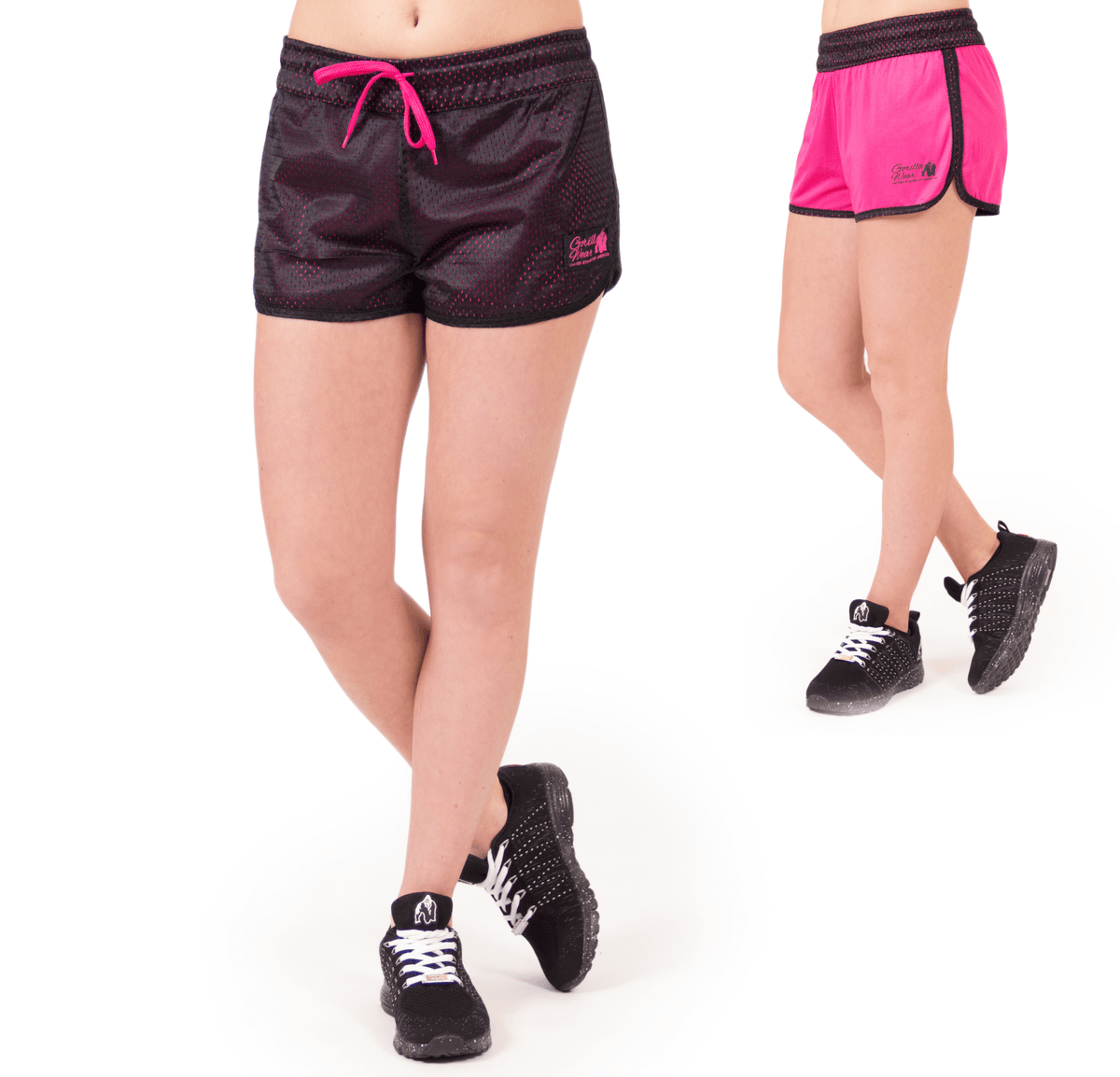 Gorilla Wear Madison Reversible Shorts - Svart/Rosa - Gorilla Wear | Kraft & Kontroll