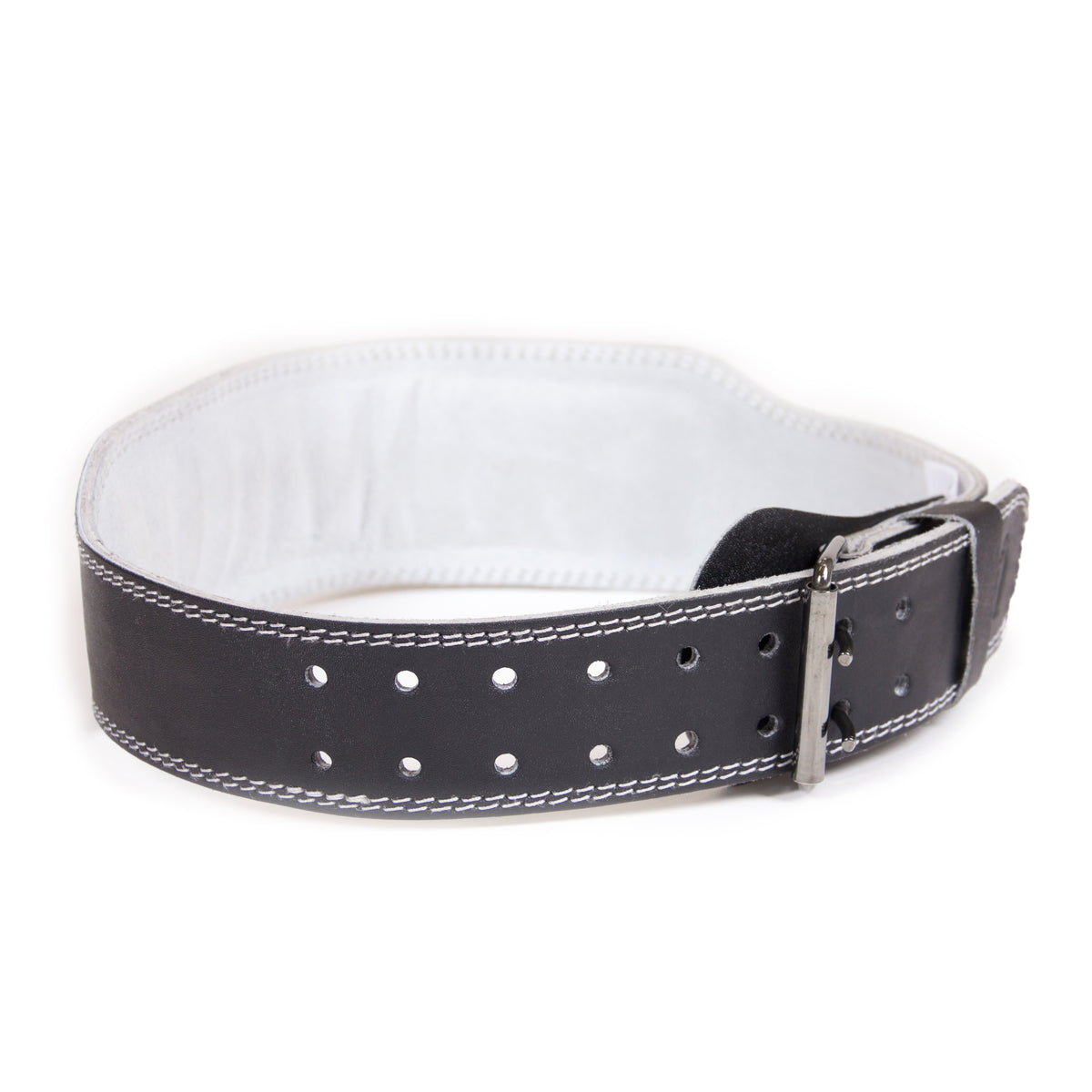 Gorilla Wear 4 Inch Padded Leather Belt - Svart/Grå
