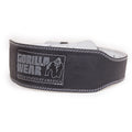 Gorilla Wear 4 Inch Padded Leather Belt - Svart/Grå