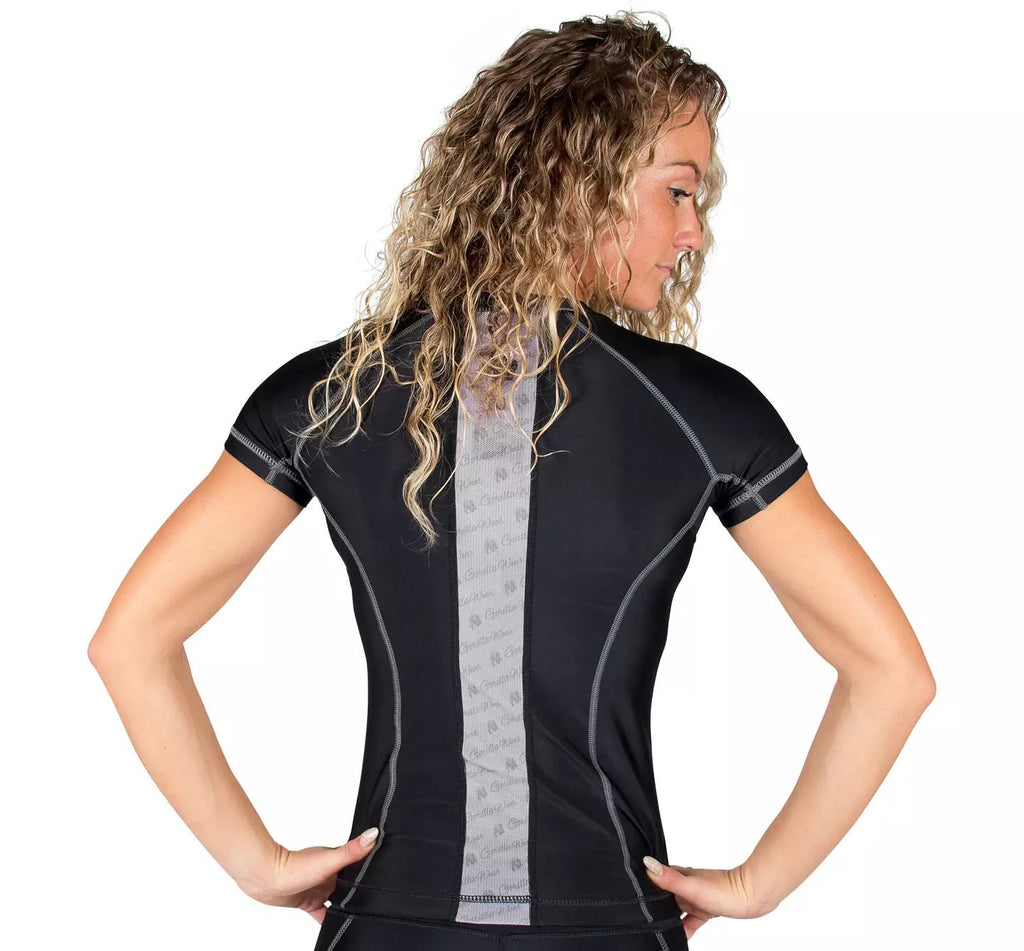 Gorilla Wear Carlin Compression Short Sleeve Top - Svart/Grå - Gorilla Wear | Kraft & Kontroll