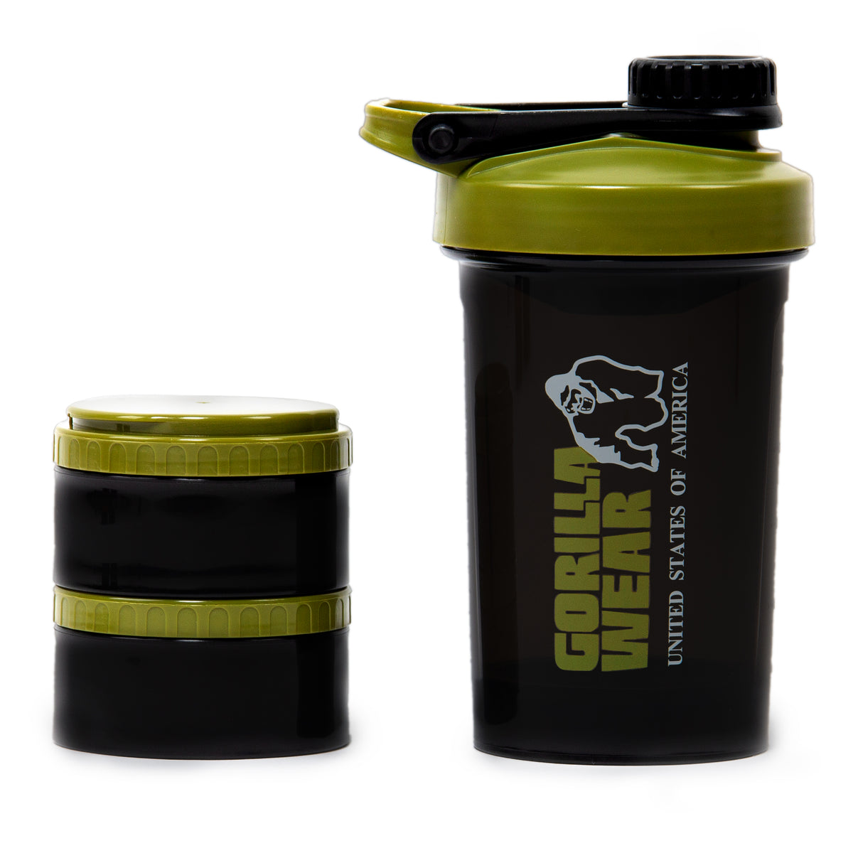 Gorilla Wear Shaker 2 Go 760 ml - Black/Army Green