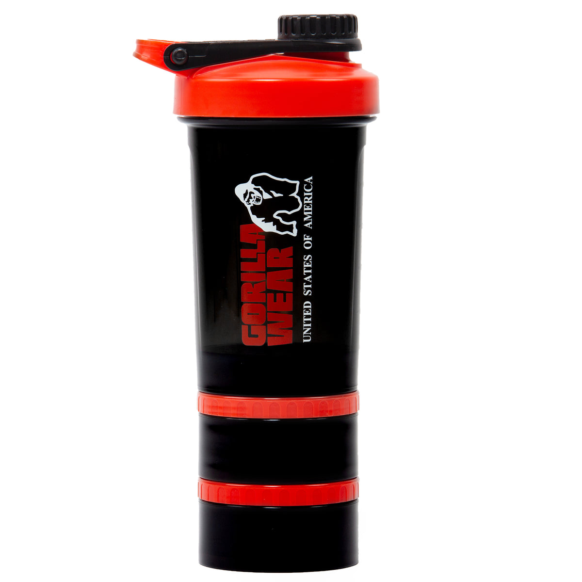 Gorilla Wear Shaker 2 Go 760 ml - Svart/Röd