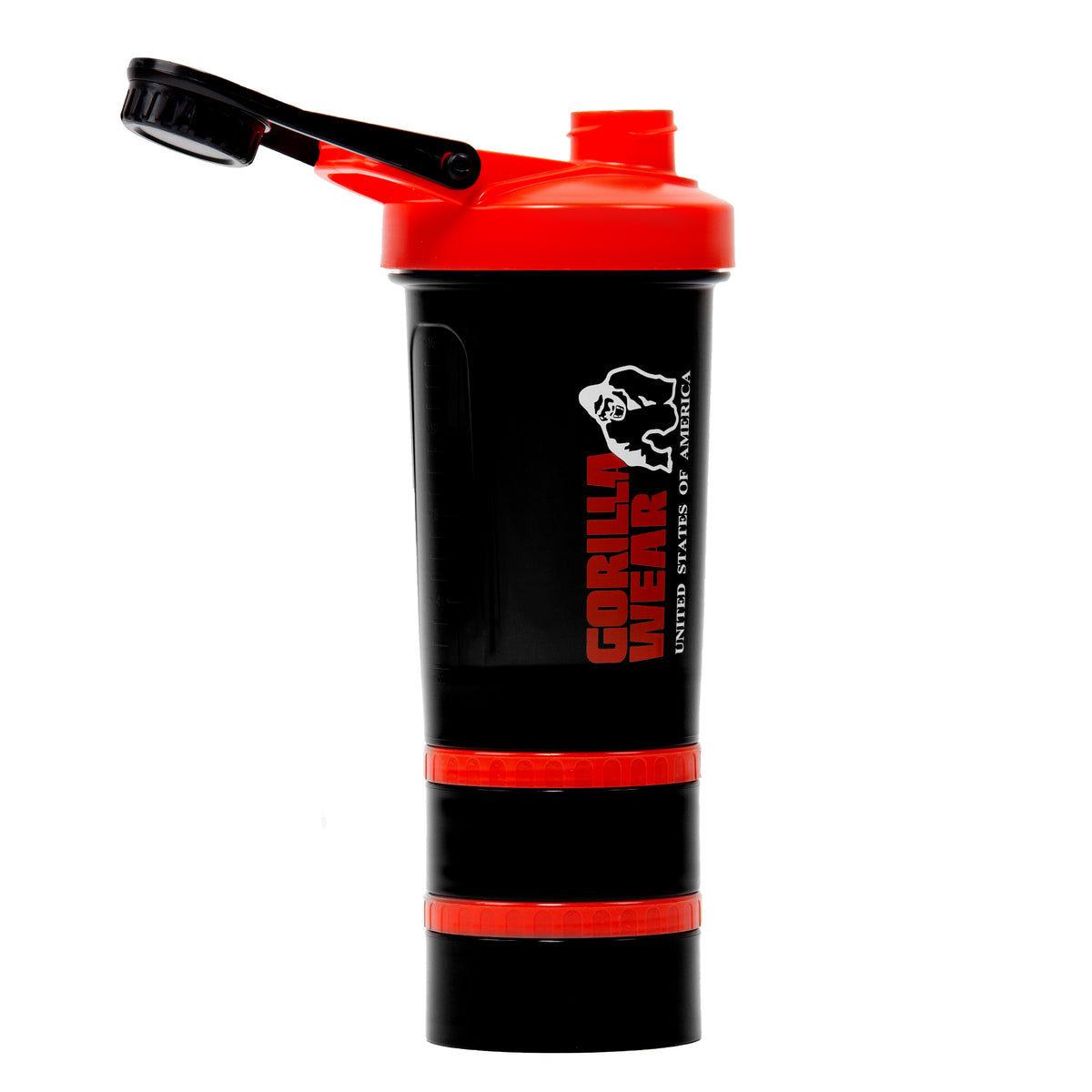 Gorilla Wear Shaker 2 Go 760 ml - Svart/Röd