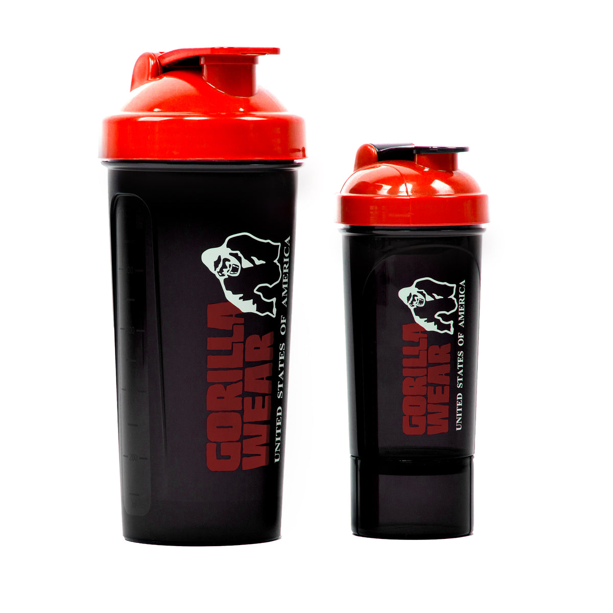 Gorilla Wear Shaker XXL 1000 ml - Svart/Röd