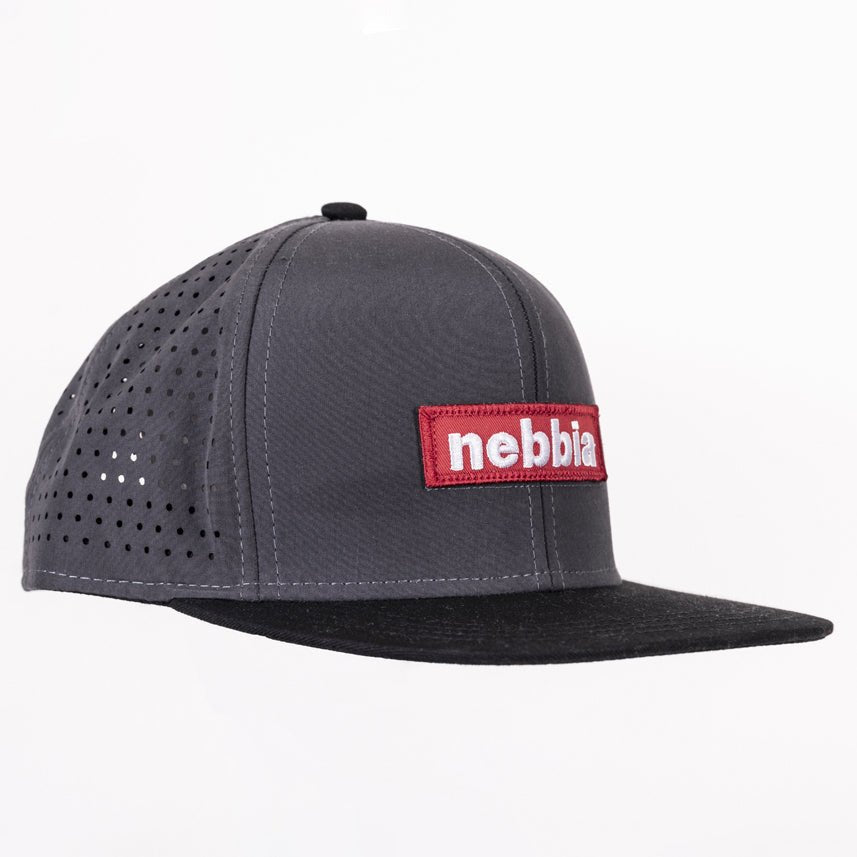NEBBIA Red Label Snapback Cap - Grå - NEBBIA | Kraft & Kontroll