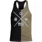 Gorilla Wear Sterling Stringer Tank Top - Black/Army Green - Gorilla Wear | Kraft & Kontroll