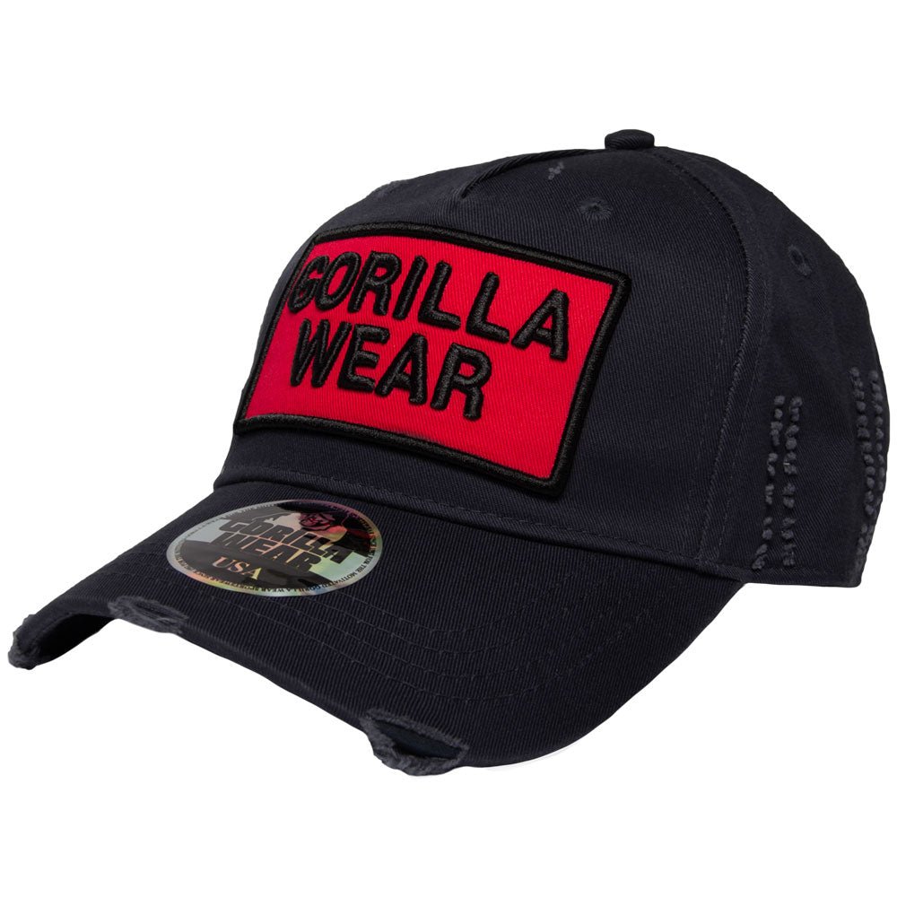 Gorilla Wear Harrison Cap - Svart/Röd - Gorilla Wear | Kraft & Kontroll