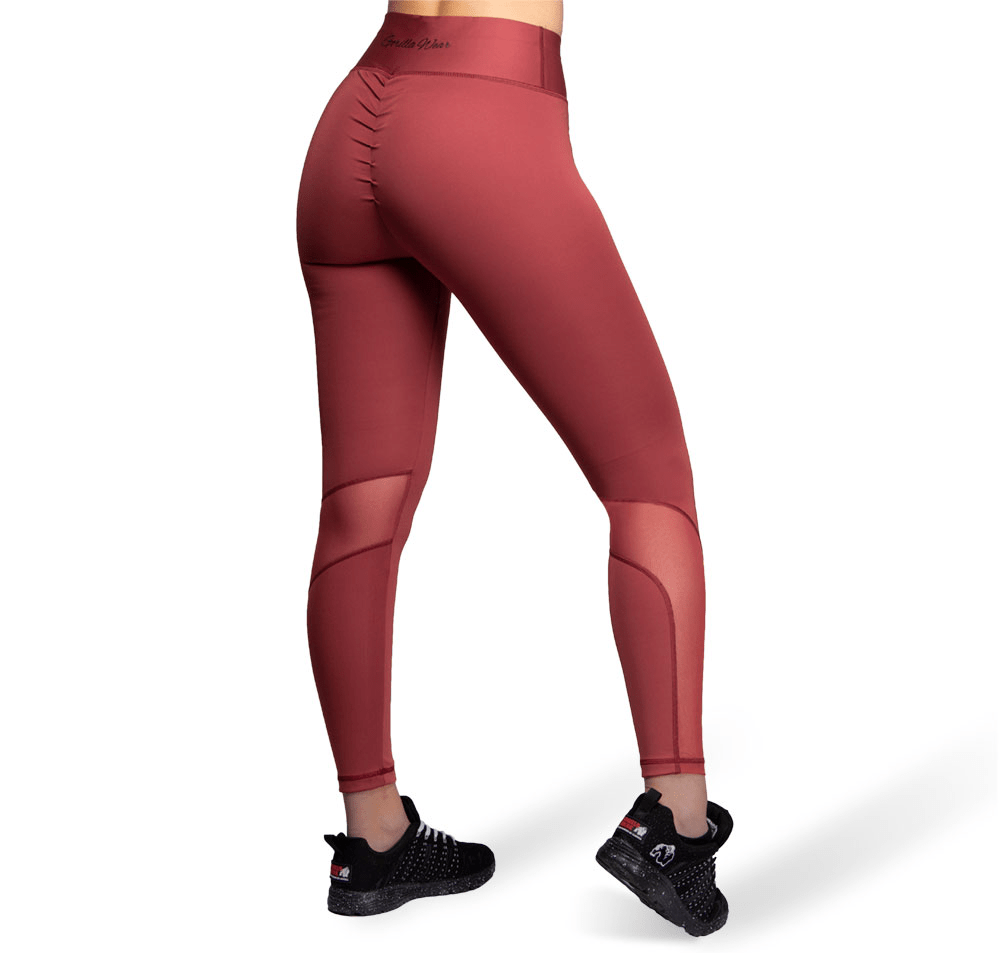 Gorilla Wear Kaycee Tights - Burgundy Red - Gorilla Wear | Kraft & Kontroll