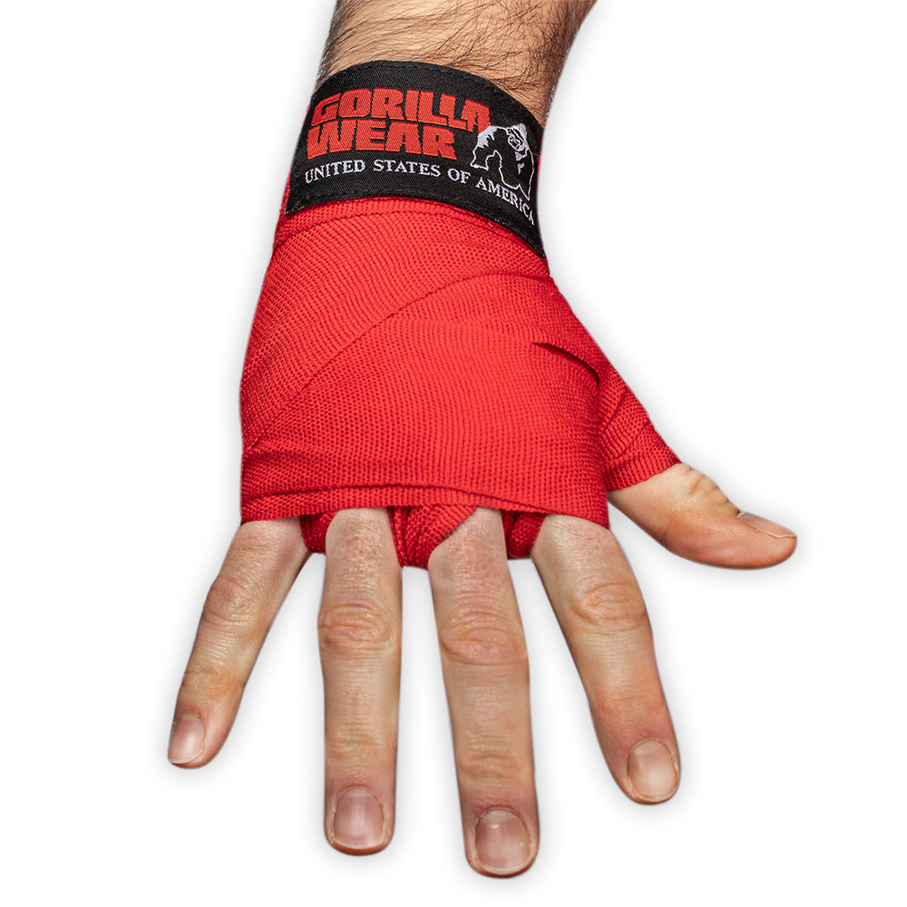 Gorilla Wear Boxing Hand Wraps - Röd