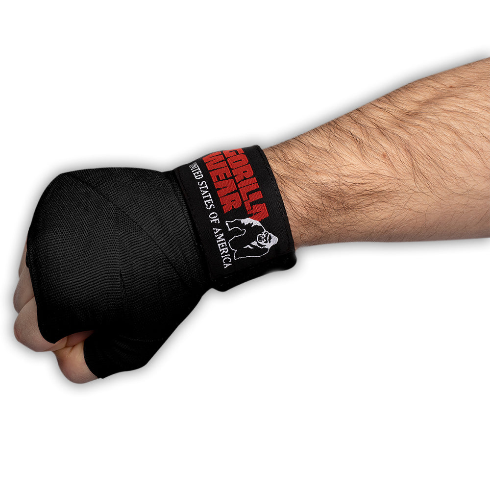 Gorilla Wear Boxing Hand Wraps - Svart