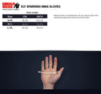 Gorilla Wear Ely MMA Sparring Gloves - Svart/Vit