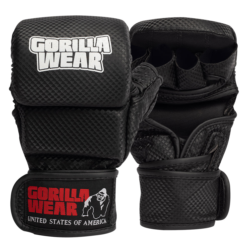 Gorilla Wear Ely MMA Sparring Gloves - Svart/Vit