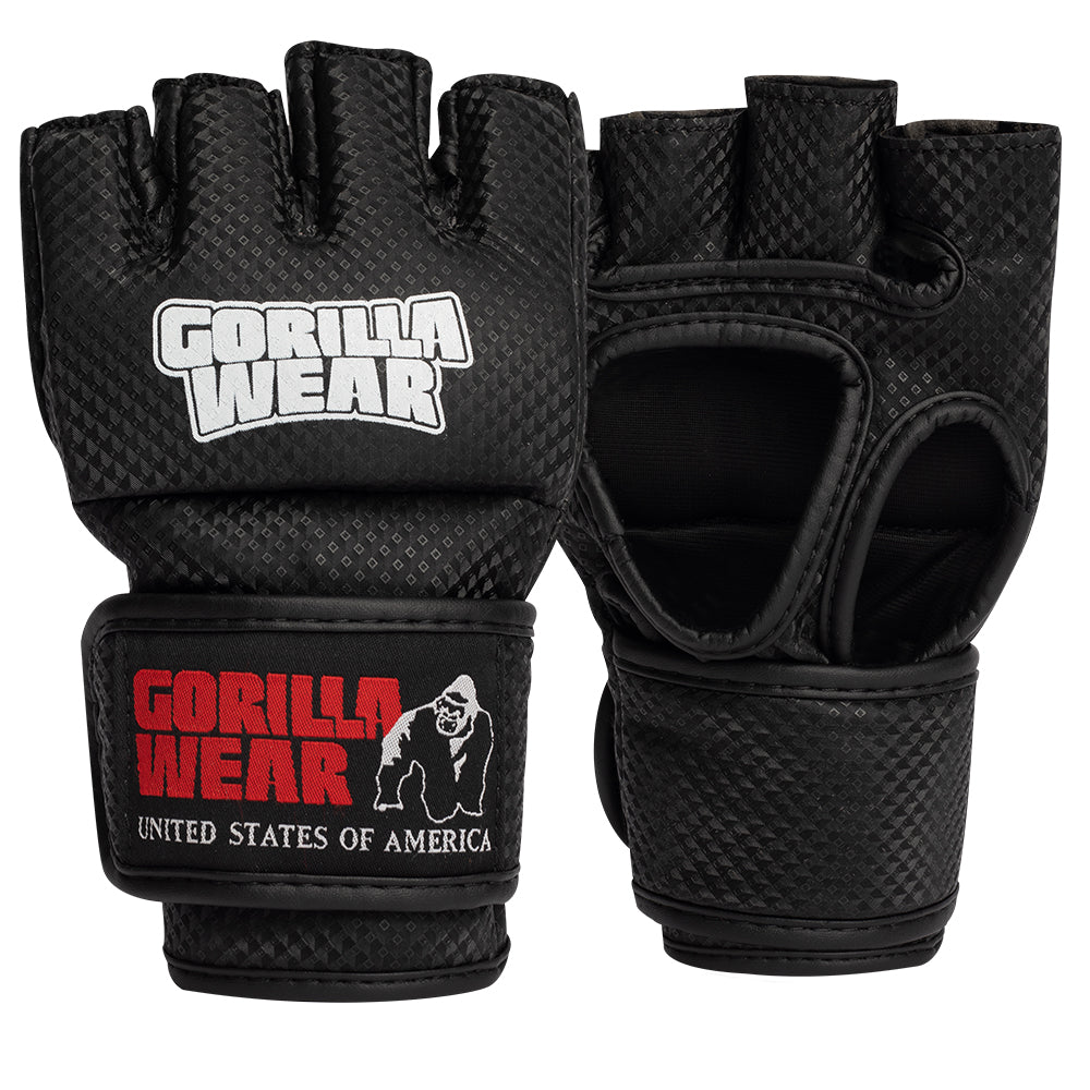 Gorilla Wear Berea MMA Gloves (without thumb) - Svart/Vit