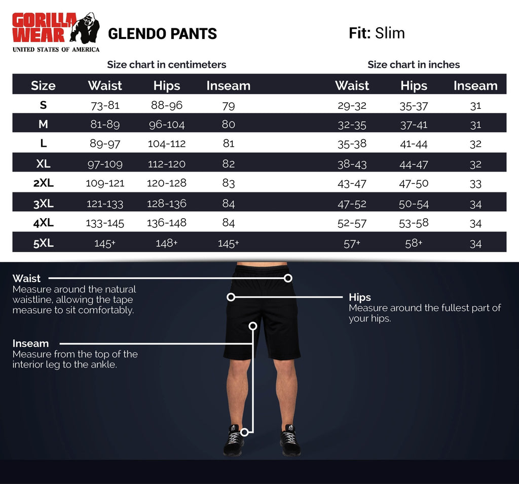 Gorilla Wear Glendo Pants - Light Grey - Gorilla Wear | Kraft & Kontroll