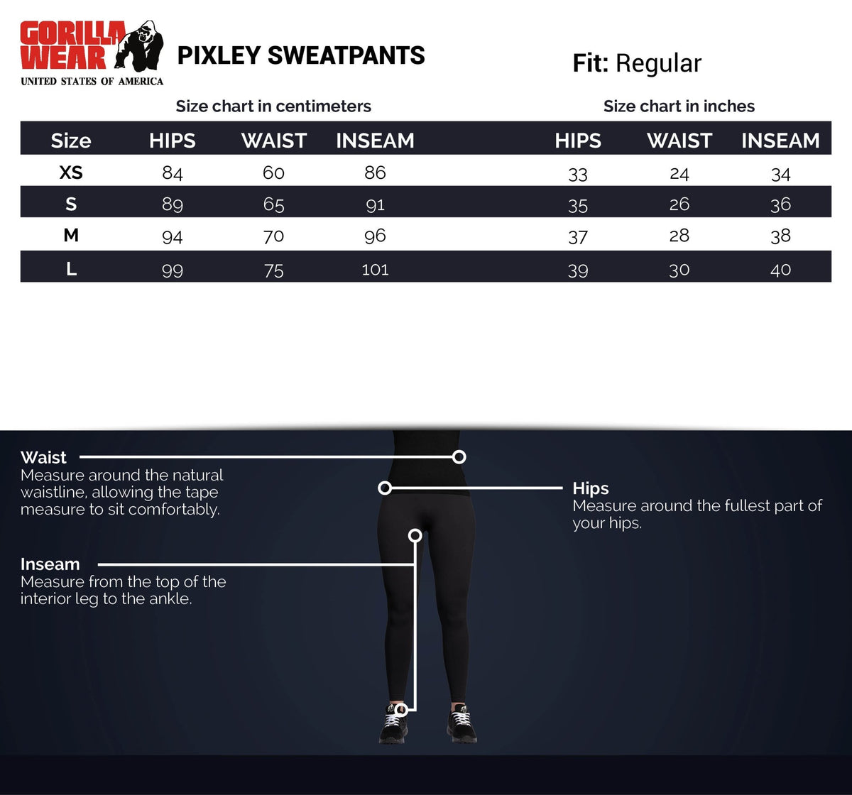 Gorilla Wear Pixley Sweatpants - Grå - Gorilla Wear | Kraft & Kontroll