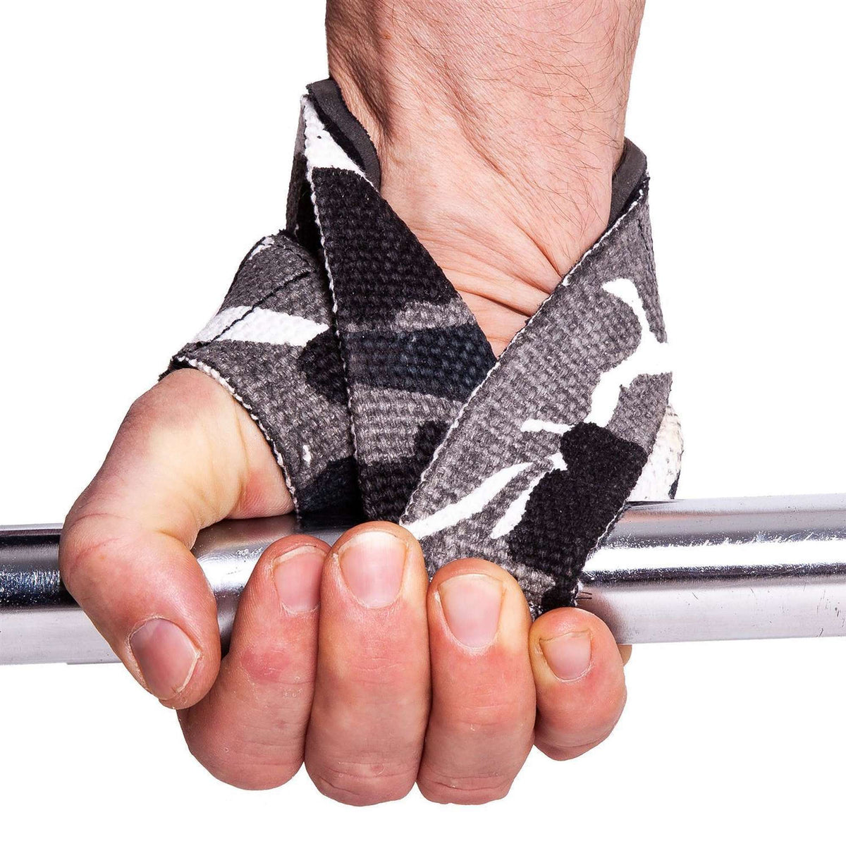 C.P. Sports Figure 8 Straps - Lifting Loops - White Camo