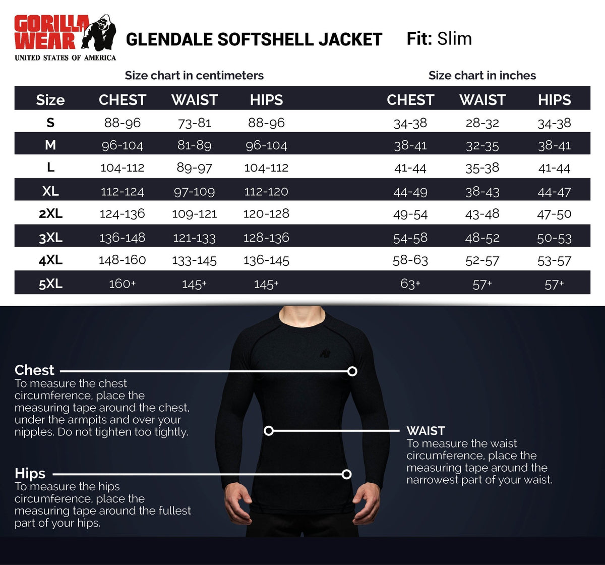 Gorilla Wear Glendale Softshell Jacket - Navy - Gorilla Wear | Kraft & Kontroll