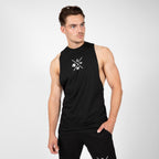 Gorilla Wear Cisco Drop Armhole Tank Top - Svart/Vit - Gorilla Wear | Kraft & Kontroll