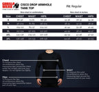 Gorilla Wear Cisco Drop Armhole Tank Top - Grå/Svart - Gorilla Wear | Kraft & Kontroll