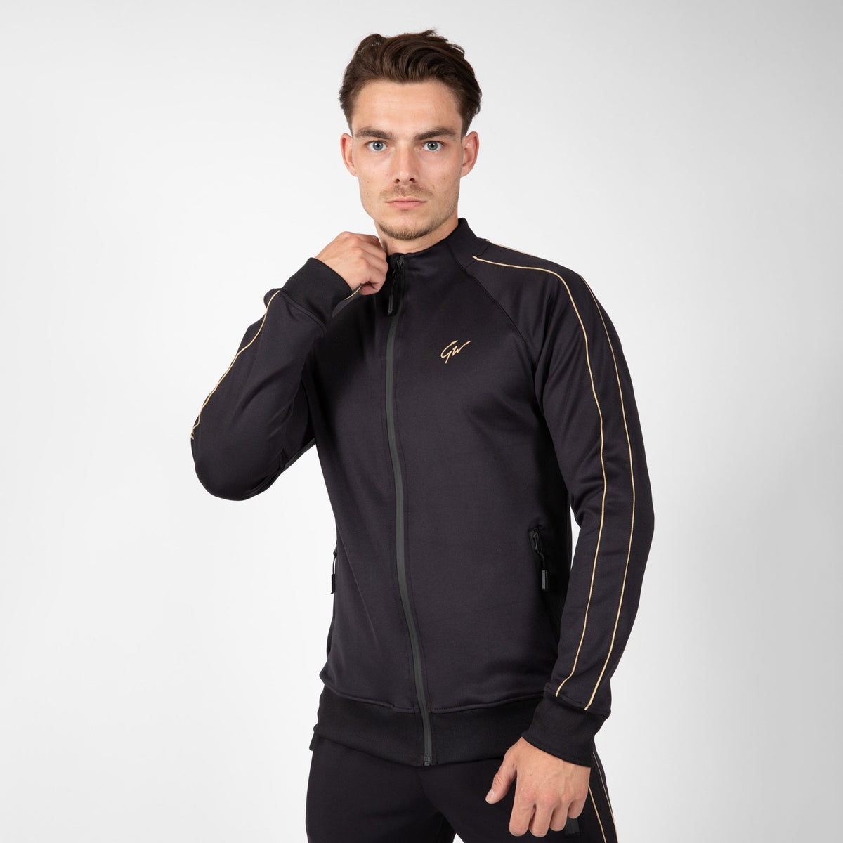 Gorilla Wear Wenden Track Jacket - Svart/Guld - Gorilla Wear | Kraft & Kontroll