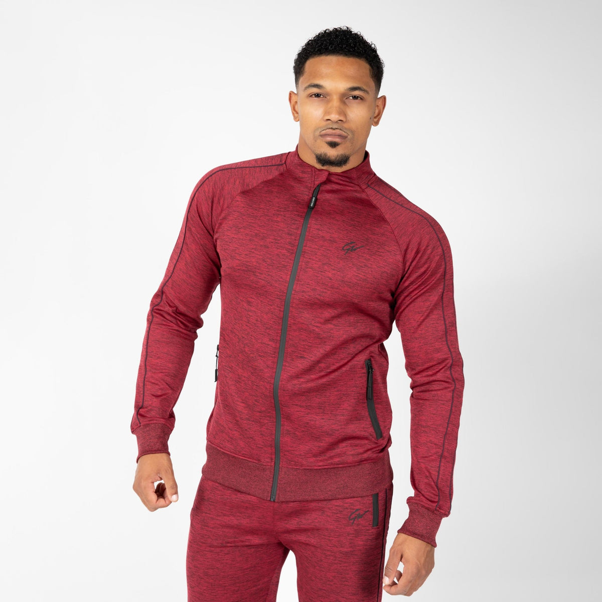 Gorilla Wear Wenden Track Jacket - Burgundy Red - Gorilla Wear | Kraft & Kontroll