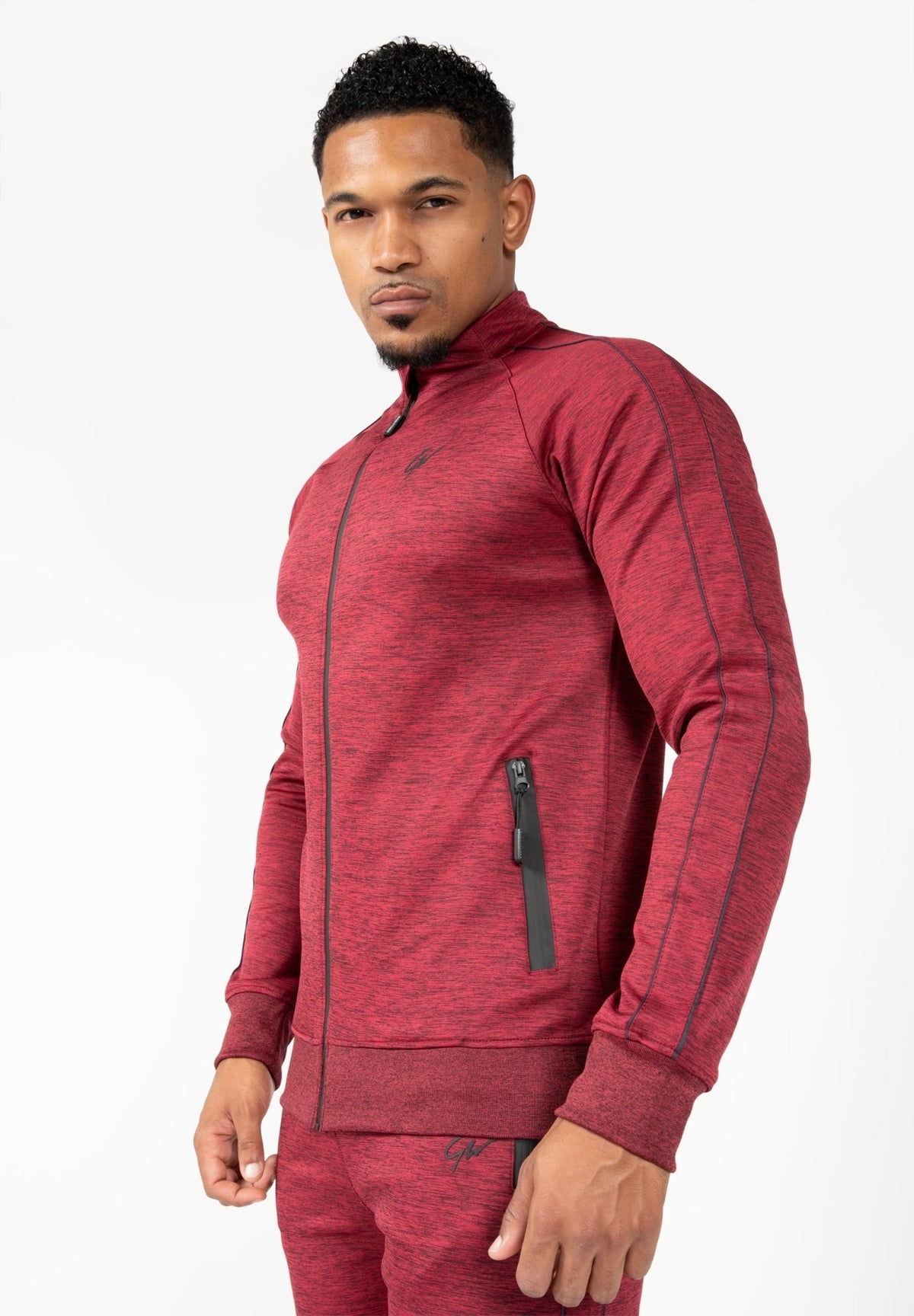 Gorilla Wear Wenden Track Jacket - Burgundy Red - Gorilla Wear | Kraft & Kontroll