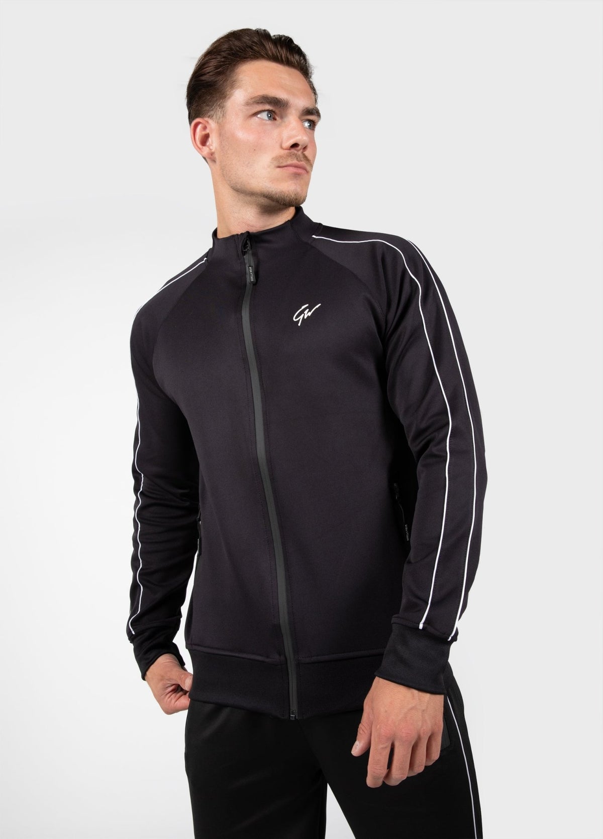 Gorilla Wear Wenden Track Jacket - Svart/Vit - Gorilla Wear | Kraft & Kontroll