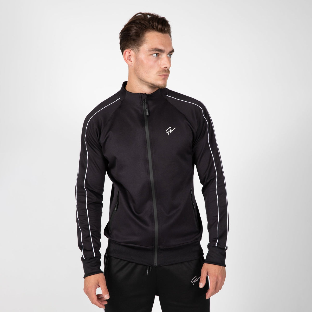 Gorilla Wear Wenden Track Jacket - Svart/Vit - Gorilla Wear | Kraft & Kontroll