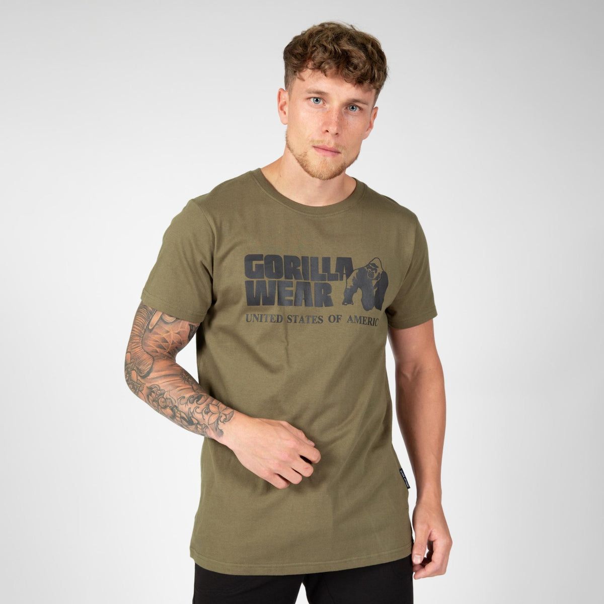 Gorilla Wear Classic T-Shirt - Army Green - Gorilla Wear | Kraft & Kontroll