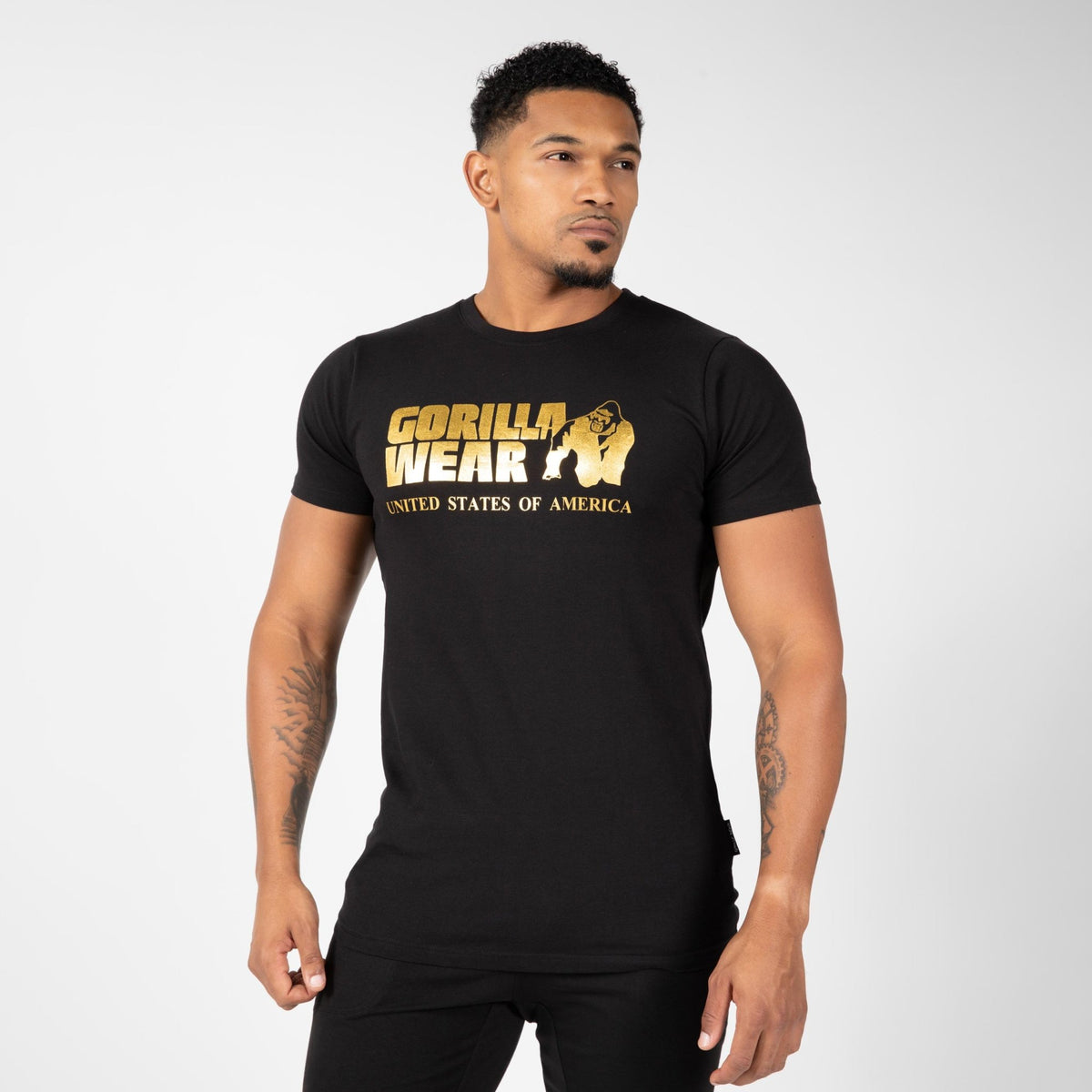Gorilla Wear Classic T-Shirt - Svart/Guld - Gorilla Wear | Kraft & Kontroll