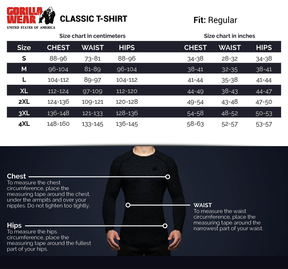 Gorilla Wear Classic T-Shirt - Svart/Guld - Gorilla Wear | Kraft & Kontroll