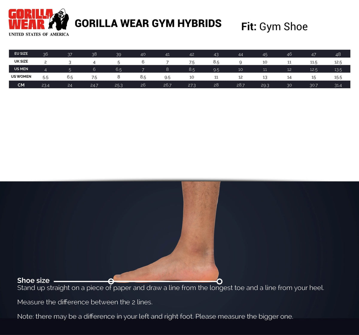 Gorilla Wear Gym Hybrids - Vit/Vit - Gorilla Wear | Kraft & Kontroll