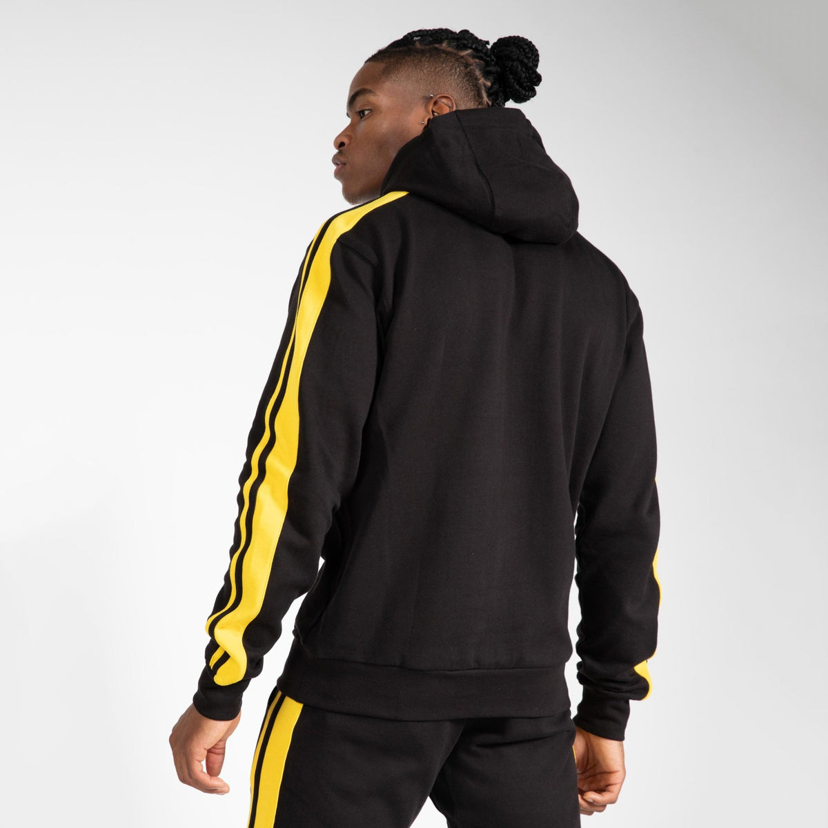 Gorilla Wear Banks Oversized Hoodie - Svart/Gul - Gorilla Wear | Kraft & Kontroll