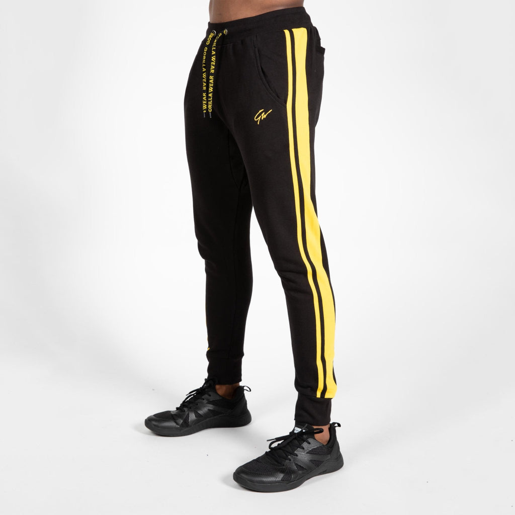 Gorilla Wear Banks Pants - Svart/Gul - Gorilla Wear | Kraft & Kontroll