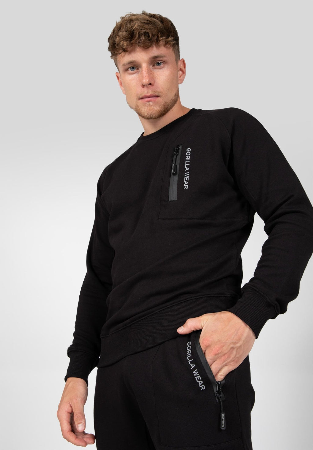 Gorilla Wear Newark Sweater - Svart - Gorilla Wear | Kraft & Kontroll