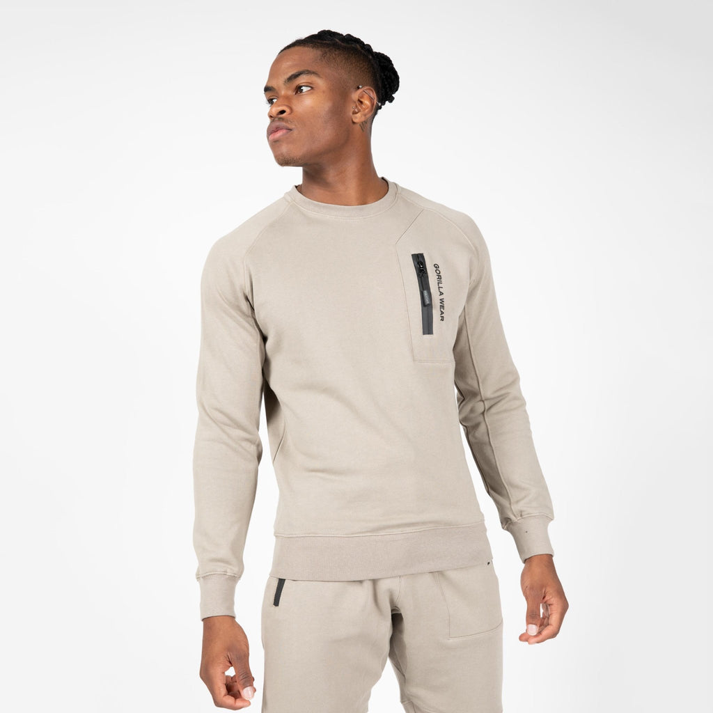 Gorilla Wear Newark Sweater - Beige - Gorilla Wear | Kraft & Kontroll