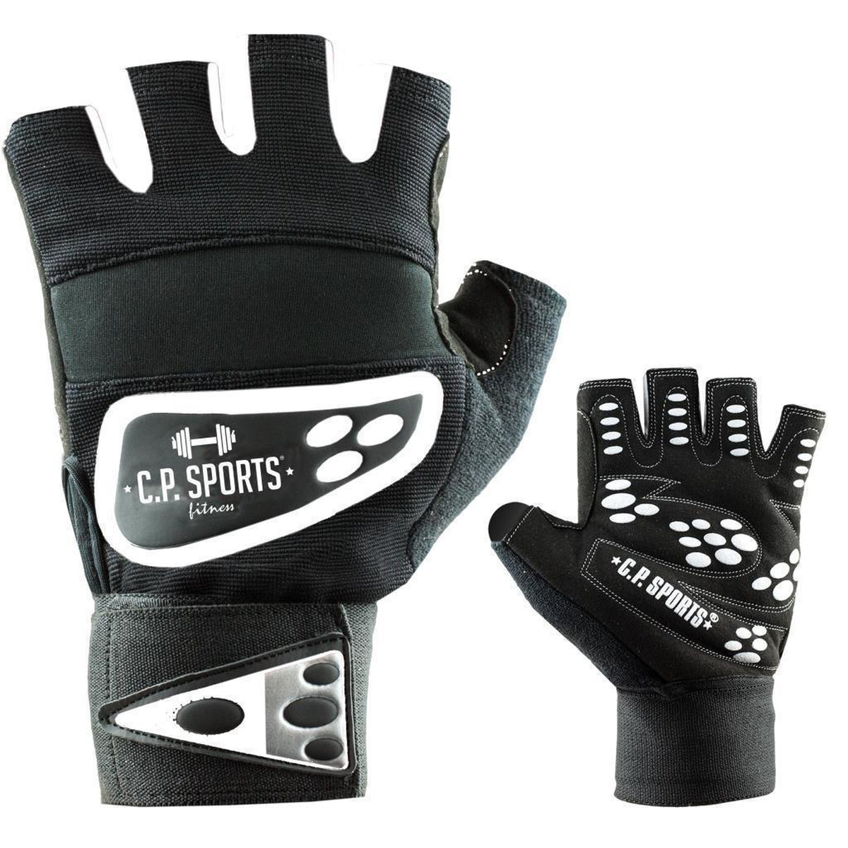 C.P. Sports Wrist Wrap Glove - Svart/Vit