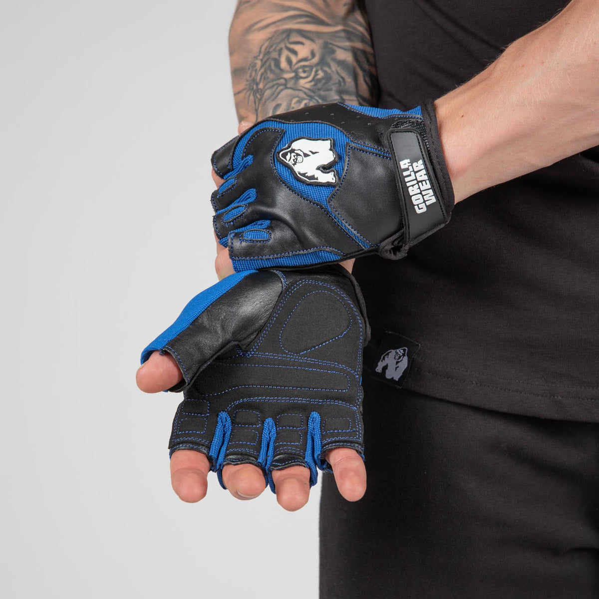 Gorilla Wear Mitchell Training Gloves - Svart/Blå