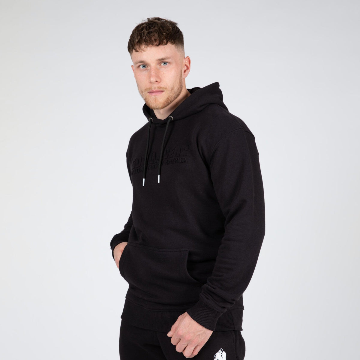 Gorilla Wear Crowley Oversized Hoodie Herr - Svart - Gorilla Wear | Kraft & Kontroll