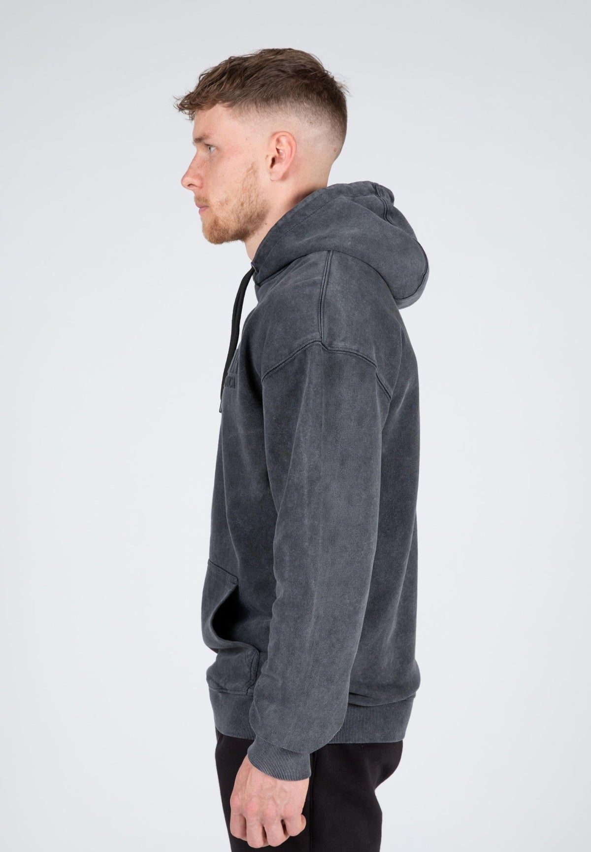 Gorilla Wear Crowley Oversized Hoodie Herr - Washed Grey - Gorilla Wear | Kraft & Kontroll