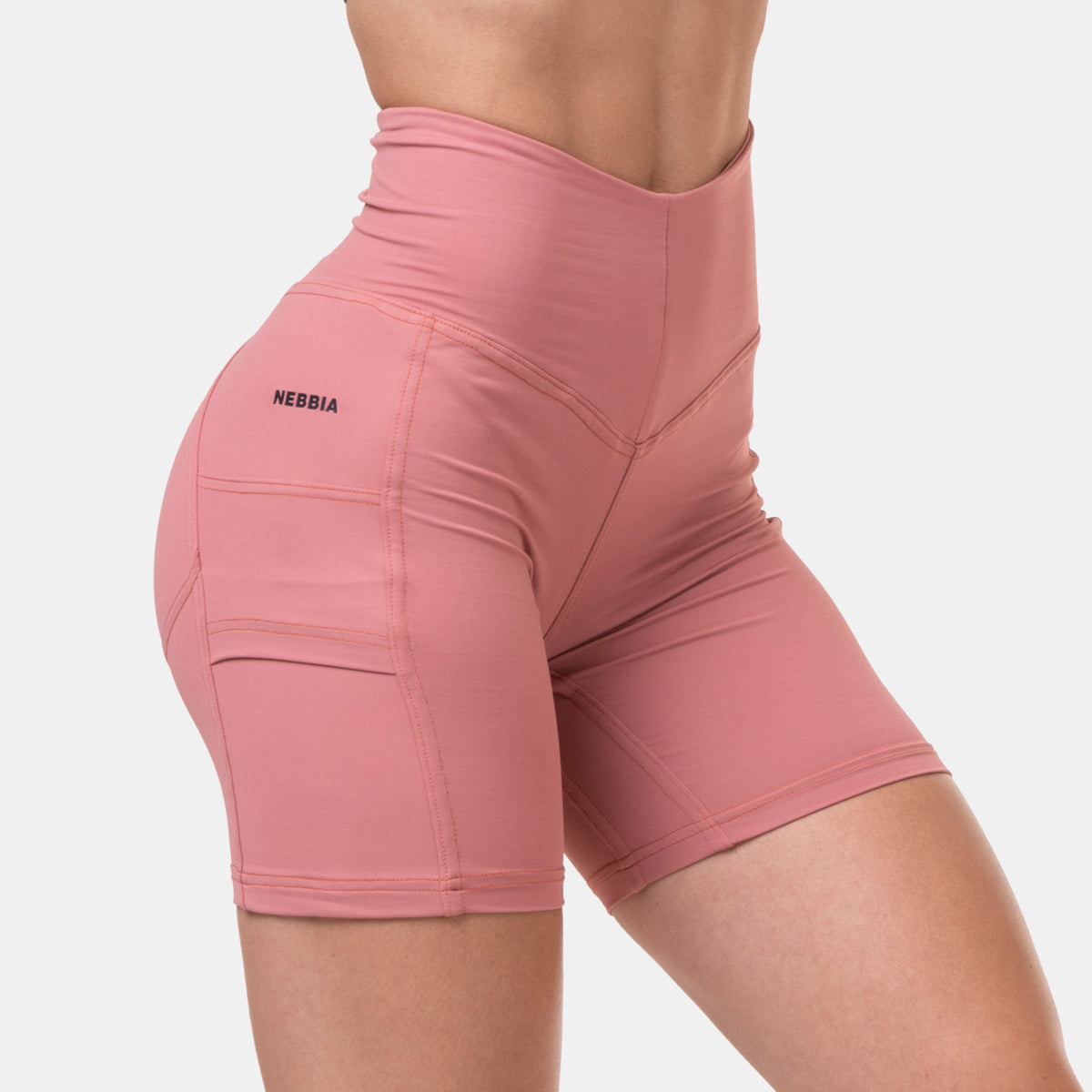 NEBBIA Fit Smart Biker Shorts - Old Rose - NEBBIA | Kraft & Kontroll
