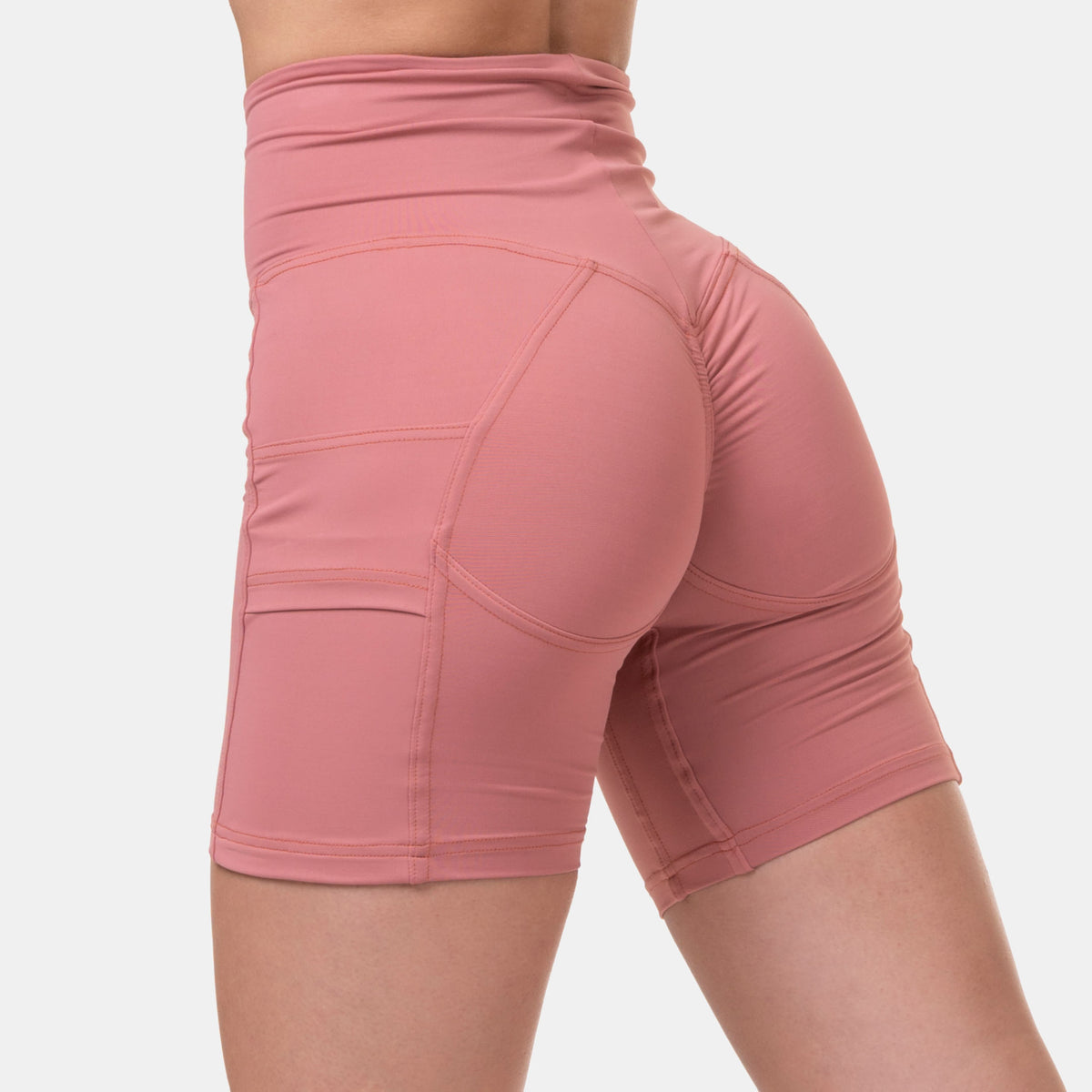 NEBBIA Fit Smart Biker Shorts - Old Rose - NEBBIA | Kraft & Kontroll