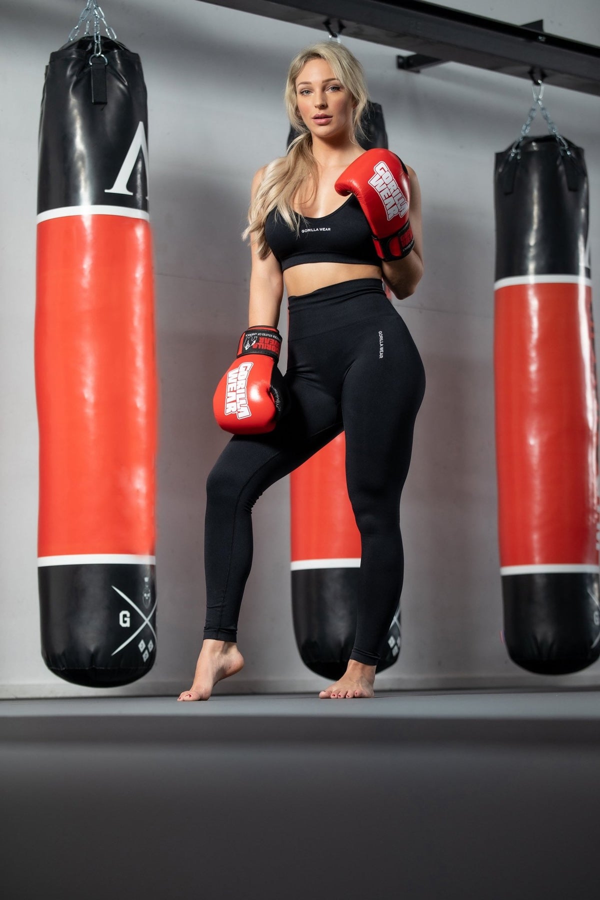 Gorilla Wear Quincy Seamless Leggings - Svart - Gorilla Wear | Kraft & Kontroll