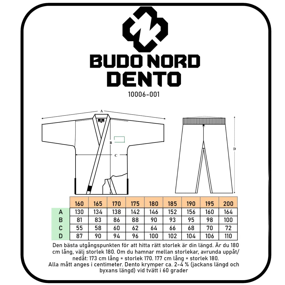Budo-Nord Karatedräkt Dento