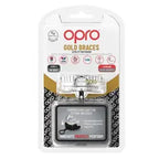 OPRO Self-Fit Gold Braces tandskydd med Single Compression Cage och dubbellagerdesign