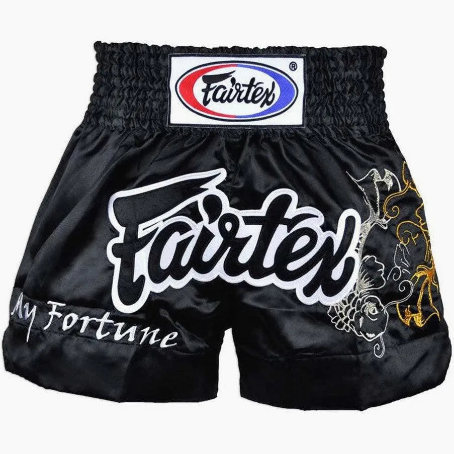 Fairtex Thaishorts BS0639 My Fortune - Svart