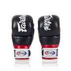 Röda och svarta Fairtex FGV18 MMA-handskar designade för Alistair Overeem