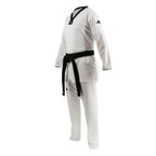 Vit Adidas Adi Fighter Pro WT taekwondodräkt för elitutövare